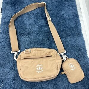 Adidas cross body bag Beige